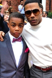 Cornell Haynes III with Nelly 